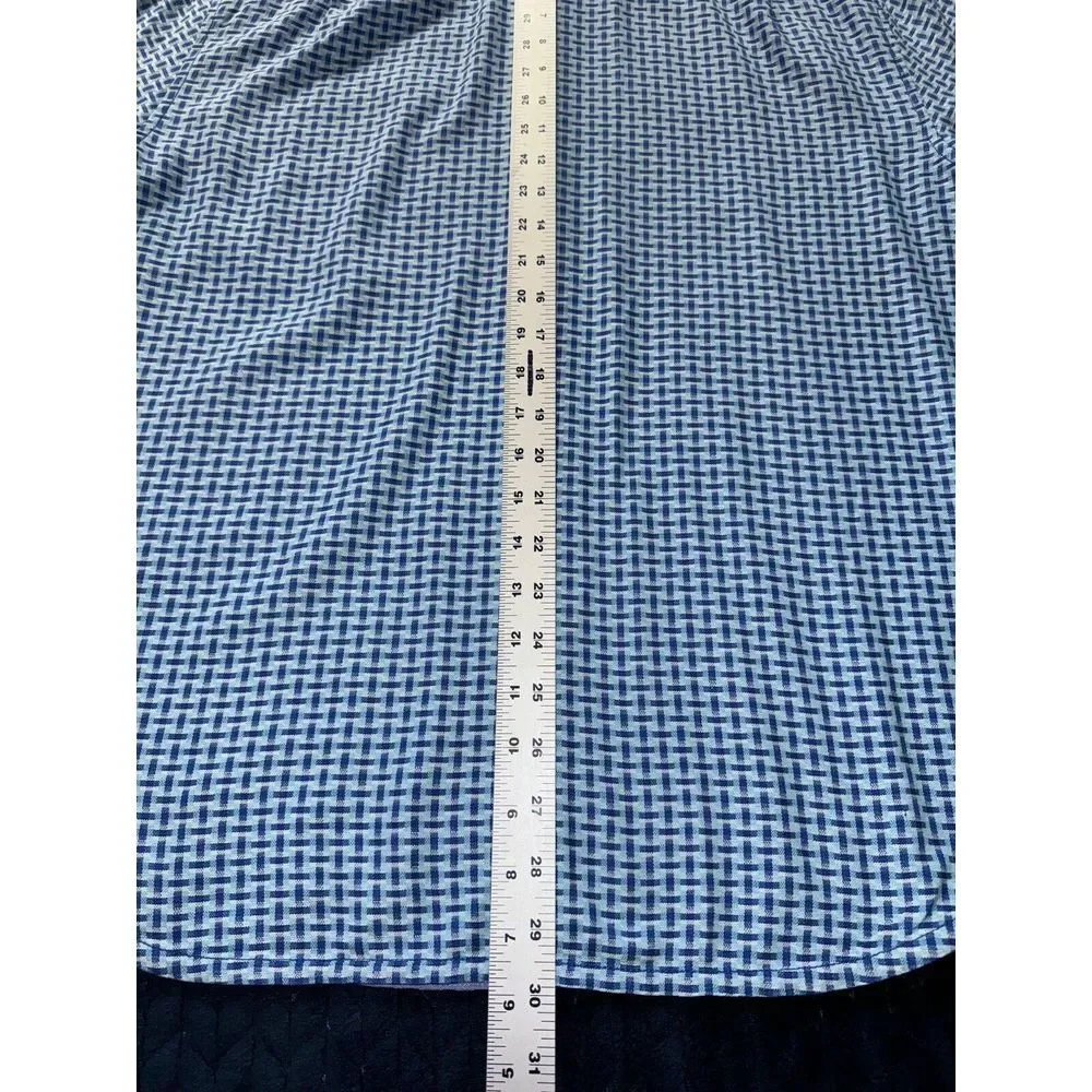 Tommy Bahama‎ Men's Checkered Button up Shirt Blue Island Size Medium